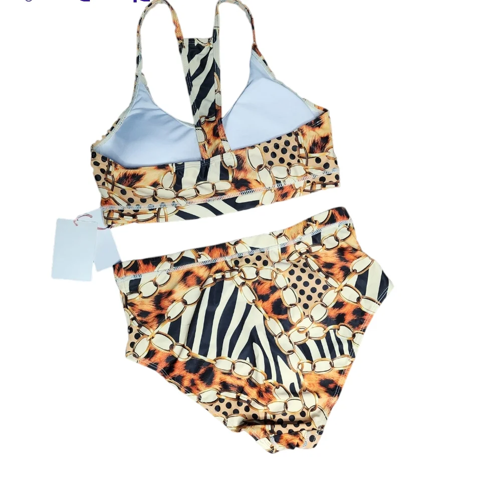 Emma Jordan women's printed 2 piece Swimwear size L